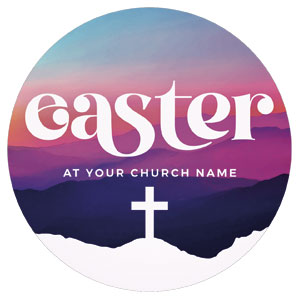 Easter At Mountains Circle InviteCards 