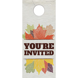 Stamped Leaves DoorHangers