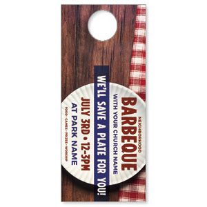 Barbeque Plate DoorHangers