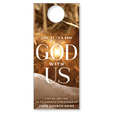 God With Us Manger Gold 