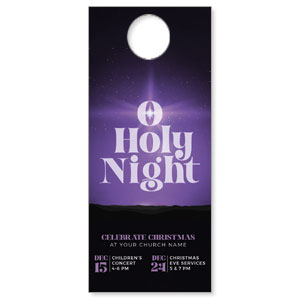 O Holy Night Star DoorHangers