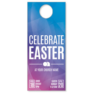 Bright Gradient Easter DoorHangers