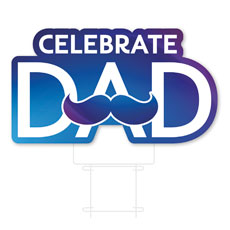 Glow Celebrate Dad Mustache 