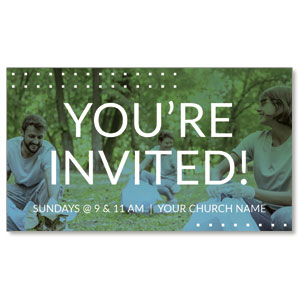 Blessing Our Community Invite 2" x 3.5" Flat Invite