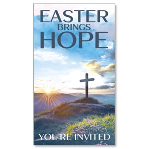 Sunrise Easter Brings Hope Invite 2" x 3.5" Flat Invite