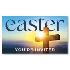 Easter Cross Sunburst Invite 