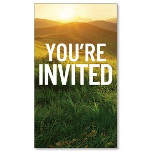 Easter of Hope Meadow Invite 2" x 3.5" Flat Invite