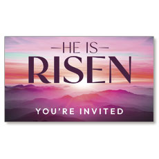 Risen Pink Sunrise Invite 