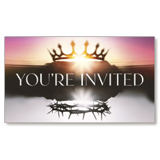 Risen Indeed Crowns Invite 