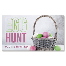 Egg Hunt Basket Invite 