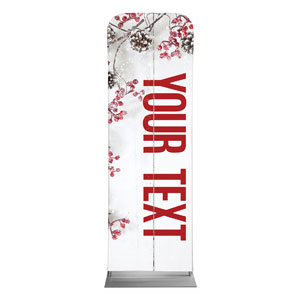 Celebrate Christmas Berries Your Text 2' x 6' Sleeve Banner