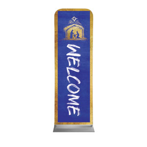 Joy to the World Nativity 2' x 6' Sleeve Banner