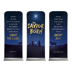 Savior is Born Star Triptych 