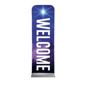 Peace On Earth Sky 2' x 6' Sleeve Banner