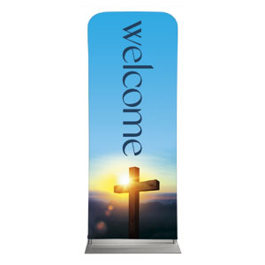 Easter Cross Sunburst 2'7" x 6'7" Sleeve Banners