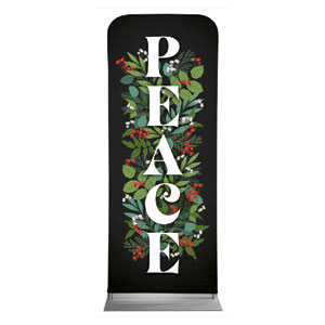 Holly and Ivy Peace 2'7" x 6'7" Sleeve Banners