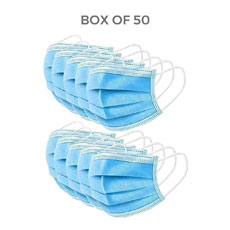 Disposable 3-Ply Face Mask - Box of 50 
