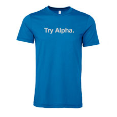 Try Alpha Good News T-shirt Small 