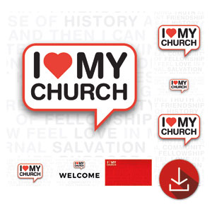 I Love My Church Church Graphic Bundles