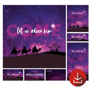 Come Let Us Adore Church Graphic Bundles