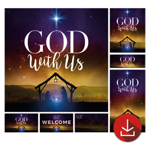 God With Us Advent Church Graphic Bundles