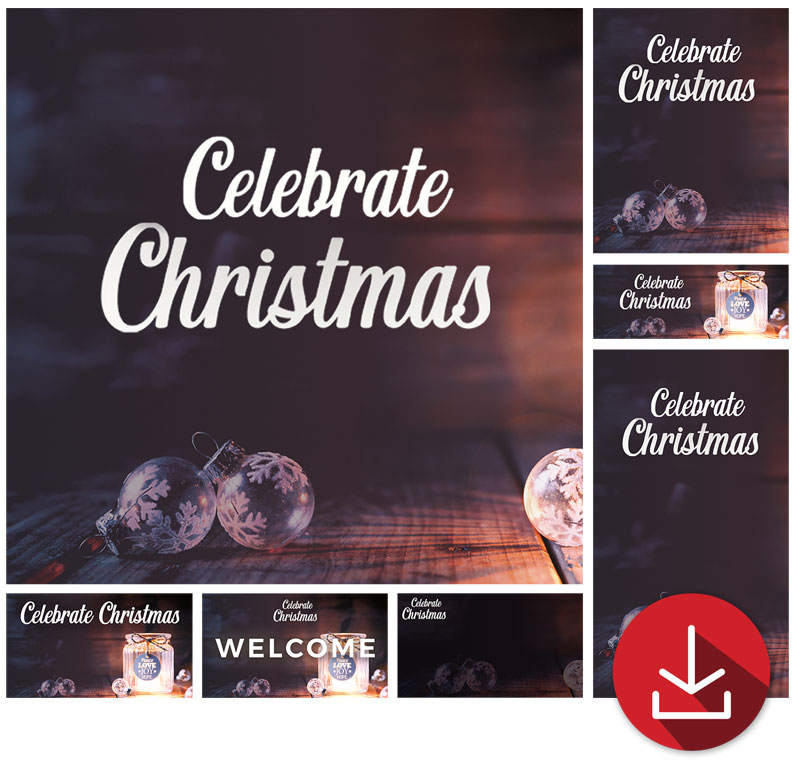 Church Graphic Bundles, Christmas, Christmas Candle Glow