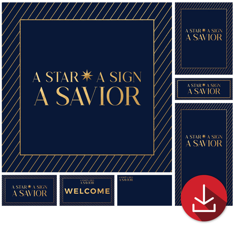 Church Graphic Bundles, Christmas, A Star A Sign A Savior