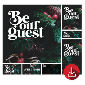 Be Our Guest Christmas Church Graphic Bundles