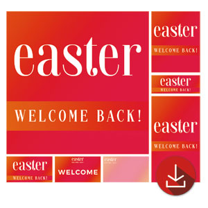 Easter Welcome Back Church Graphic Bundles