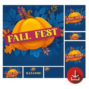 Fall Fest Leaves Church Graphic Bundles