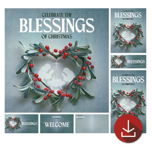 Blessings of Christmas Church Graphic Bundles