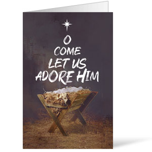 O Come Adore Manger  Bulletins 8.5 x 11