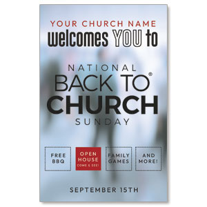 Back to Church Welcomes You Logo 4/4 ImpactCards