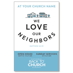 Back to Church We Love Our Neighbors 4/4 ImpactCards