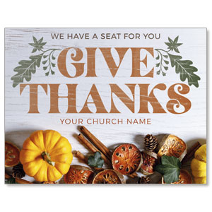 Give Thanks Seat For You ImpactMailers