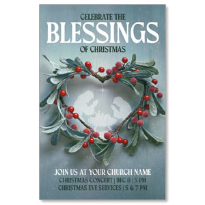 Blessings of Christmas Medium InviteCards