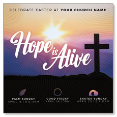 Hope Is Alive Sunrise Cross 