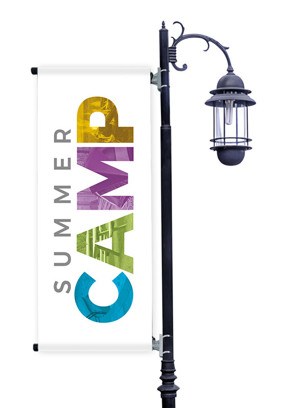 Banners, Summer - General, Summer Camp Colors, 2' x 5'