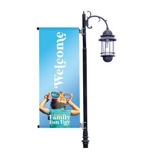 Summer Family Fun Day Light Pole Banners