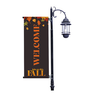 Join Us This Fall Leaves Light Pole Banners
