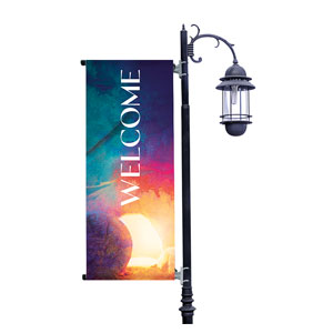 Colorful Open Tomb Light Pole Banners