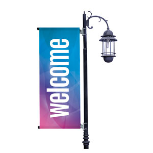 Bright Gradient Light Pole Banners