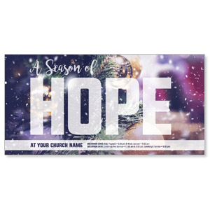 Christmas Season Hope 11" x 5.5" Oversized Postcards