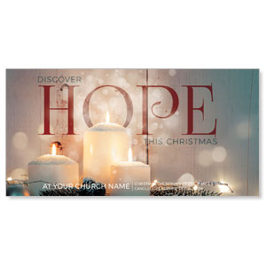 Candles Hope 11" x 5.5" Oversized Postcards