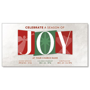 Joy Blocks 11" x 5.5" Oversized Postcards