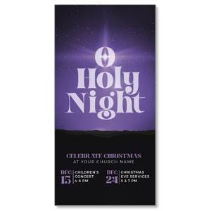 O Holy Night Star 11" x 5.5" Oversized Postcards