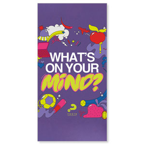 Alpha Youth What's On Your Mind? 11" x 5.5" Oversized Postcards