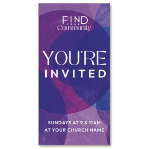 Find Your Community 11" x 5.5" Oversized Postcards