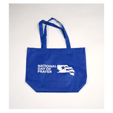 National Day of Prayer Tote Bag - Blue 