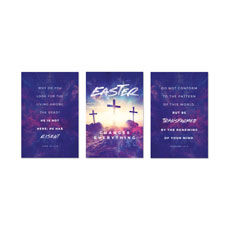 Easter Changes Everything Crosses Triptych 
